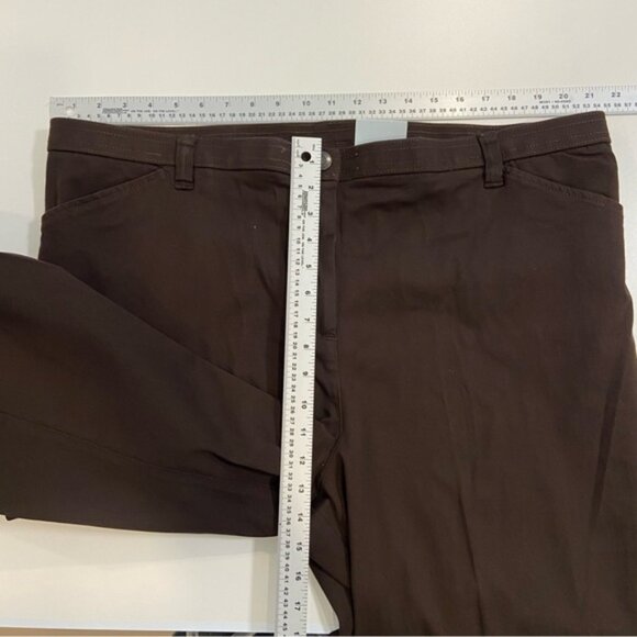 Pennington trouser pants Plus size brown stretch NWT straight leg Chicago size22 - Picture 9 of 9